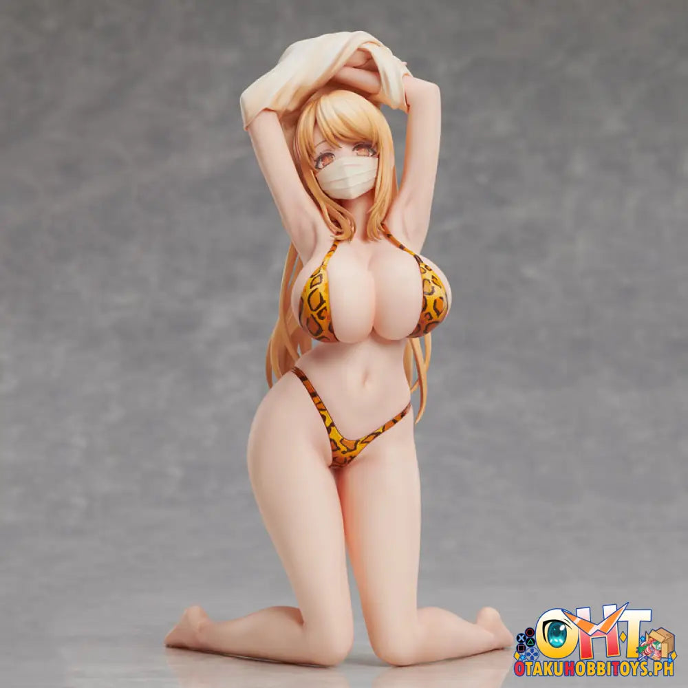 Union Creative Popqn Illustration Leopard Print Swimsuit Scale Figure
