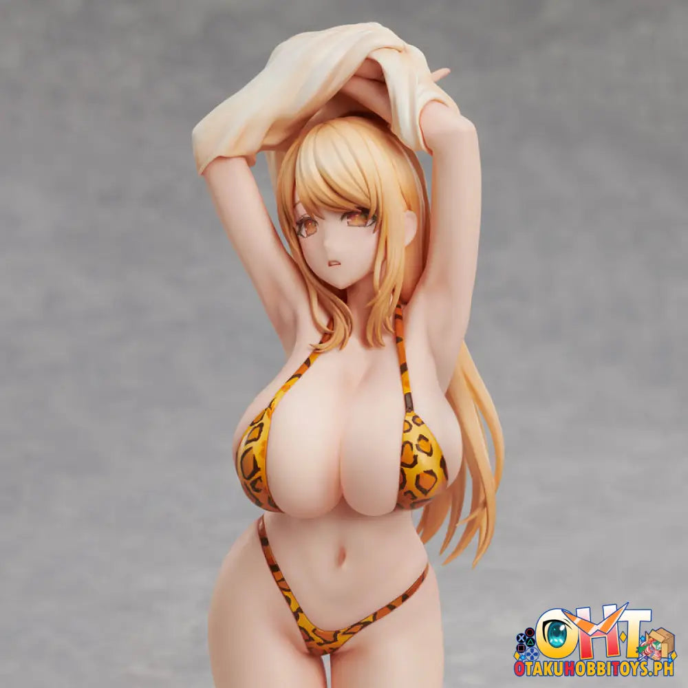 Union Creative Popqn Illustration Leopard Print Swimsuit Scale Figure