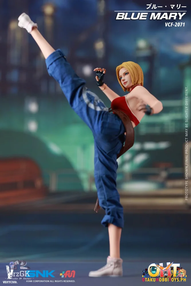VERYCOOL 1/6 Officially Licensed SNK The King of Fighters XIV Blue Mary Action Figure - Articulated Figure