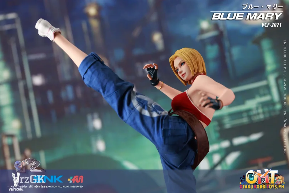 VERYCOOL 1/6 Officially Licensed SNK The King of Fighters XIV Blue Mary Action Figure - Articulated Figure
