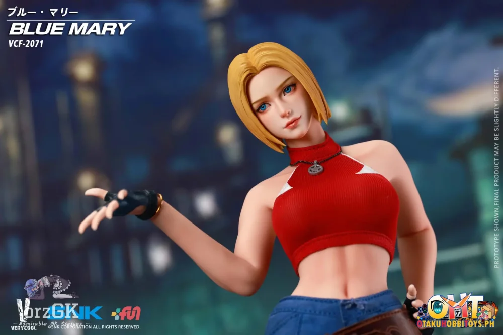 VERYCOOL 1/6 Officially Licensed SNK The King of Fighters XIV Blue Mary Action Figure - Articulated Figure