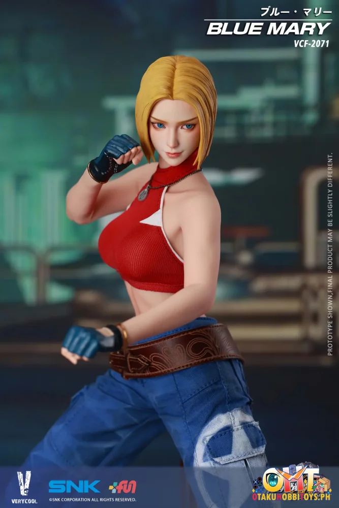VERYCOOL 1/6 Officially Licensed SNK The King of Fighters XIV Blue Mary Action Figure - Articulated Figure