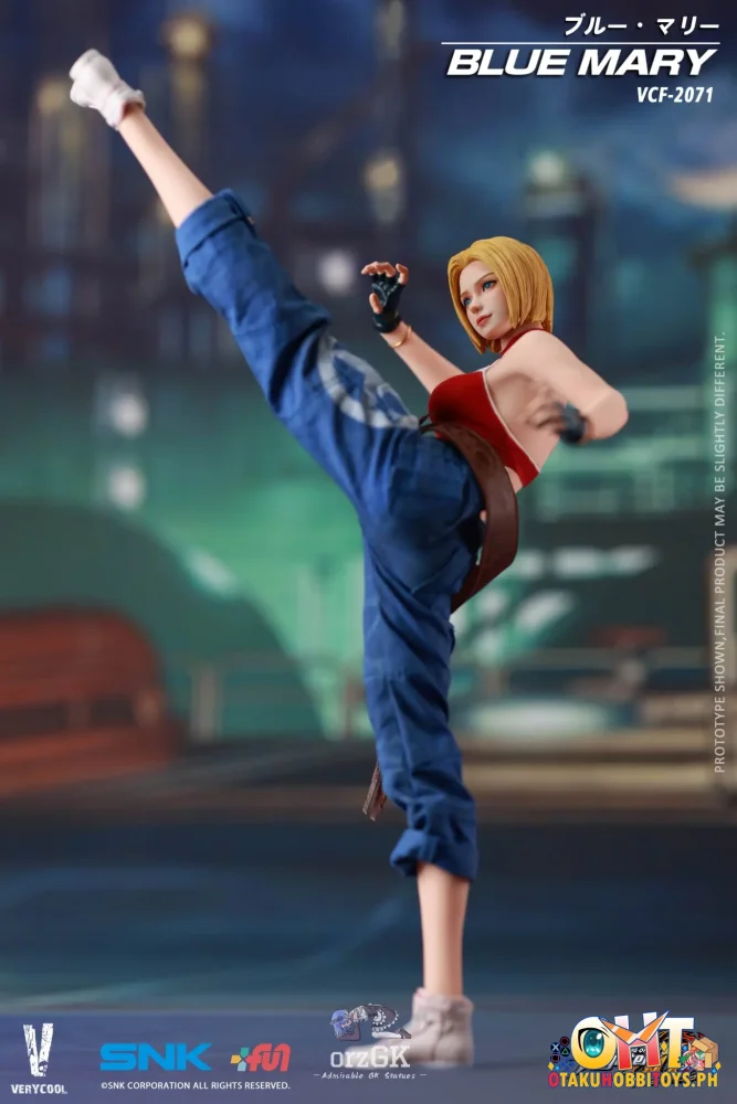 VERYCOOL 1/6 Officially Licensed SNK The King of Fighters XIV Blue Mary Action Figure - Articulated Figure