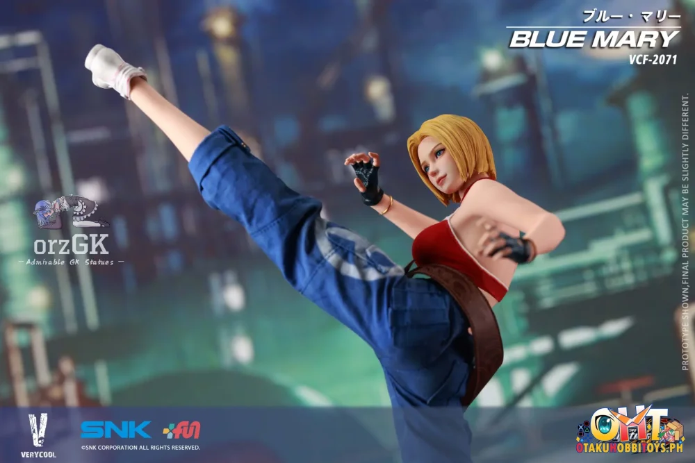 VERYCOOL 1/6 Officially Licensed SNK The King of Fighters XIV Blue Mary Action Figure - Articulated Figure