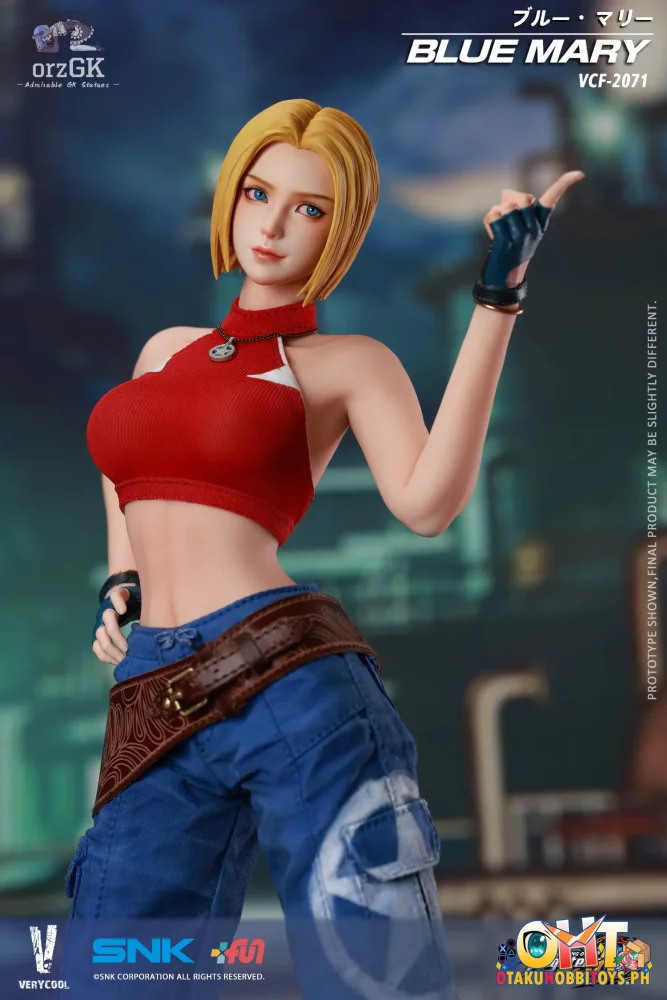 VERYCOOL 1/6 Officially Licensed SNK The King of Fighters XIV Blue Mary Action Figure - Articulated Figure