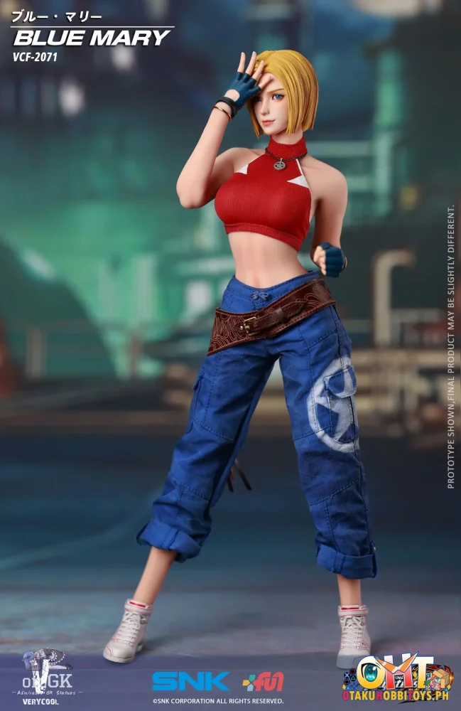 VERYCOOL 1/6 Officially Licensed SNK The King of Fighters XIV Blue Mary Action Figure - Articulated Figure