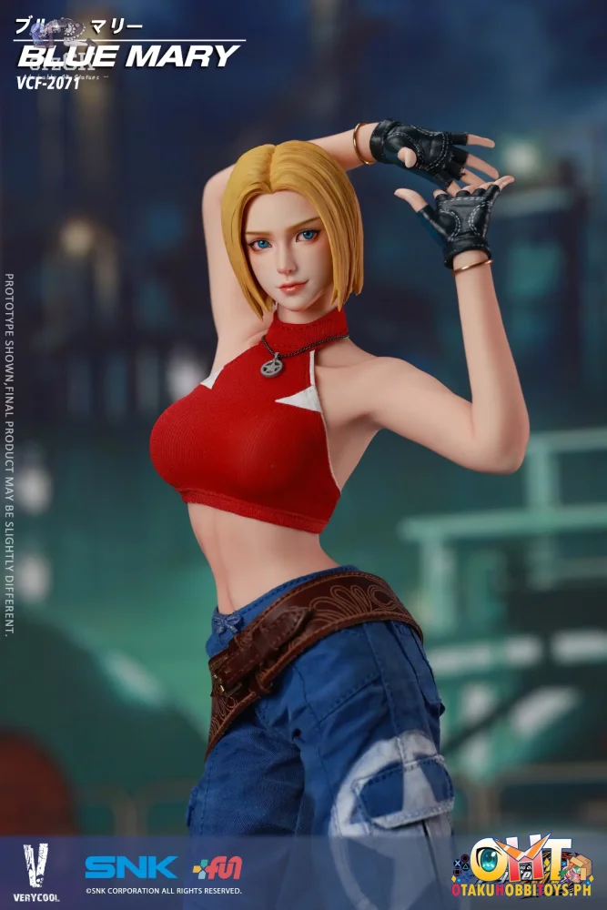 VERYCOOL 1/6 Officially Licensed SNK The King of Fighters XIV Blue Mary Action Figure - Articulated Figure