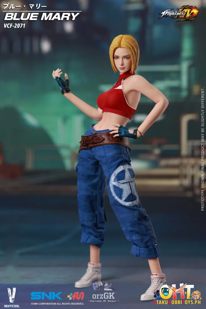 VERYCOOL 1/6 Officially Licensed SNK The King of Fighters XIV Blue Mary Action Figure - Articulated Figure