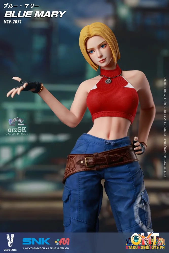 VERYCOOL 1/6 Officially Licensed SNK The King of Fighters XIV Blue Mary Action Figure - Articulated Figure