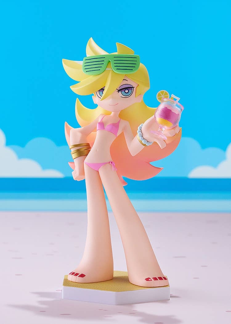 WAVE New PANTY & STOCKING with GARTERBELT POP UP PARADE BEACH QUEENS Panty L Size