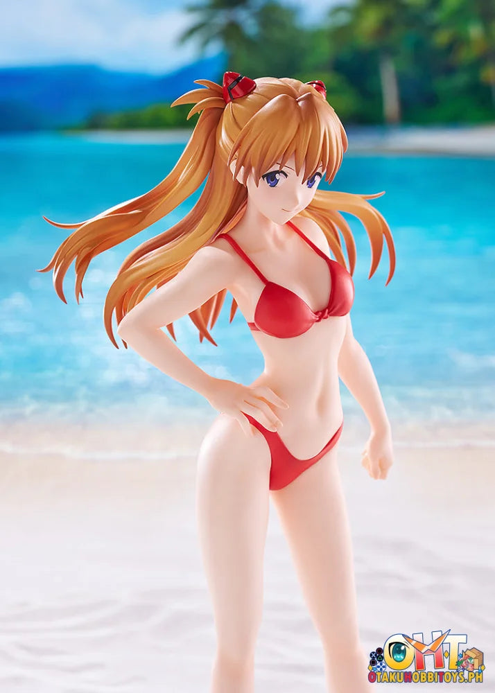 WAVE Rebuild of Evangelion POP UP PARADE BEACH QUEENS Asuka Shikinami Langley (Bikini Style) L Size - Scale Figure