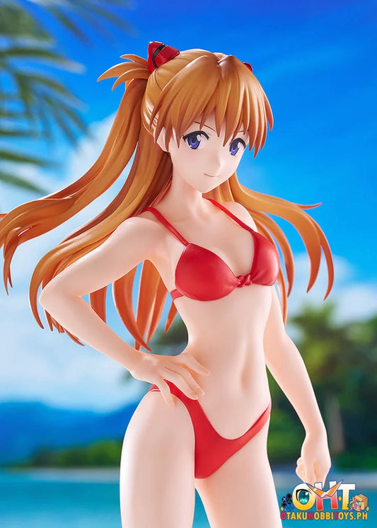 WAVE Rebuild of Evangelion POP UP PARADE BEACH QUEENS Asuka Shikinami Langley (Bikini Style) L Size - Scale Figure