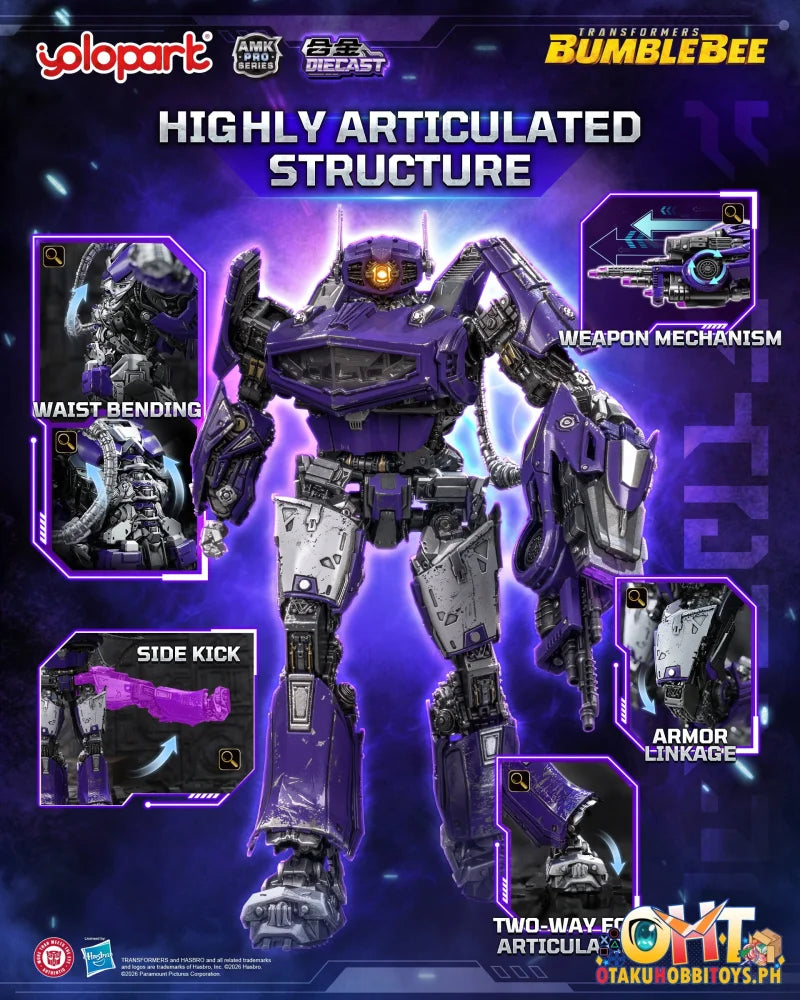 YOLOPARK TRANSFORMERS: BUMBLEBEE THE MOVIE AMK PRO Series Shockwave Model Kit
