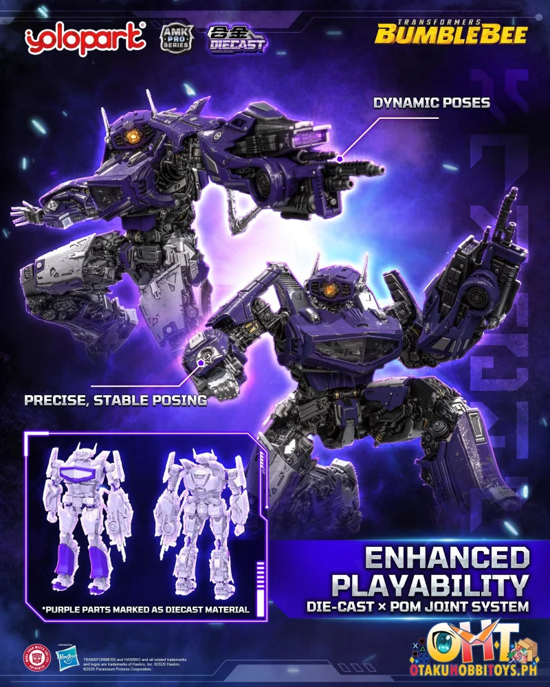 YOLOPARK TRANSFORMERS: BUMBLEBEE THE MOVIE AMK PRO Series Shockwave Model Kit