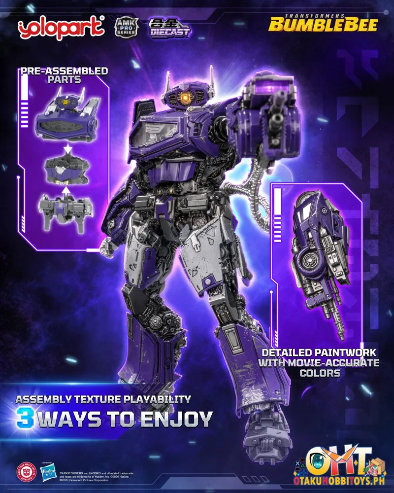 YOLOPARK TRANSFORMERS: BUMBLEBEE THE MOVIE AMK PRO Series Shockwave Model Kit