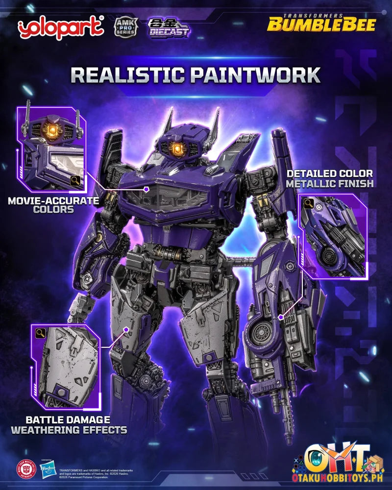YOLOPARK TRANSFORMERS: BUMBLEBEE THE MOVIE AMK PRO Series Shockwave Model Kit