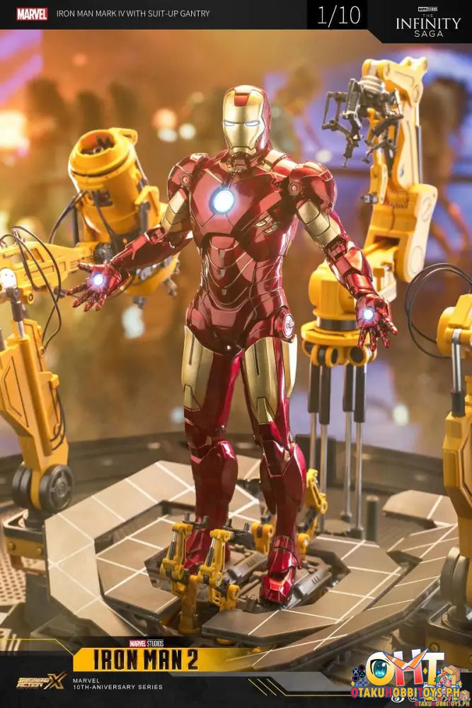 Zd Toys The Infinity Saga 1/10 Iron Man Armor Demolition Station + Non-Illuminated Mk4 Set
