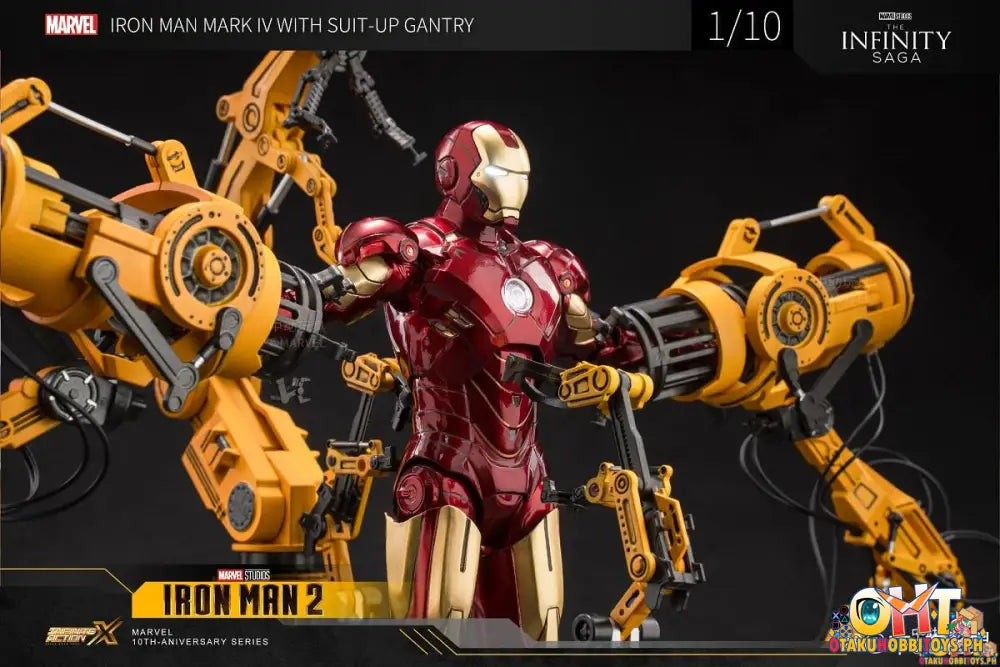 Zd Toys The Infinity Saga 1/10 Iron Man Armor Demolition Station + Non-Illuminated Mk4 Set