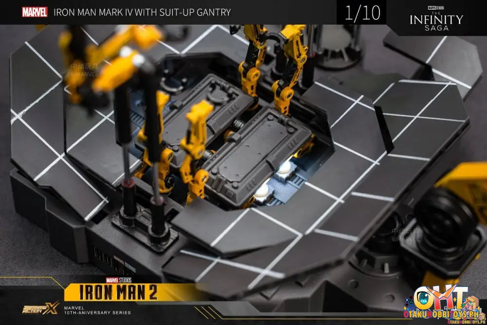 Zd Toys The Infinity Saga 1/10 Iron Man Armor Demolition Station + Non-Illuminated Mk4 Set