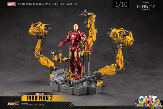 Zd Toys The Infinity Saga 1/10 Iron Man Armor Demolition Station + Non-Illuminated Mk4 Set