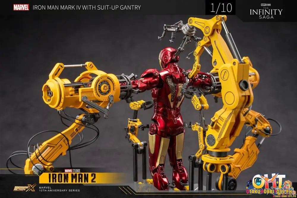 Zd Toys The Infinity Saga 1/10 Iron Man Armor Demolition Station + Non-Illuminated Mk4 Set