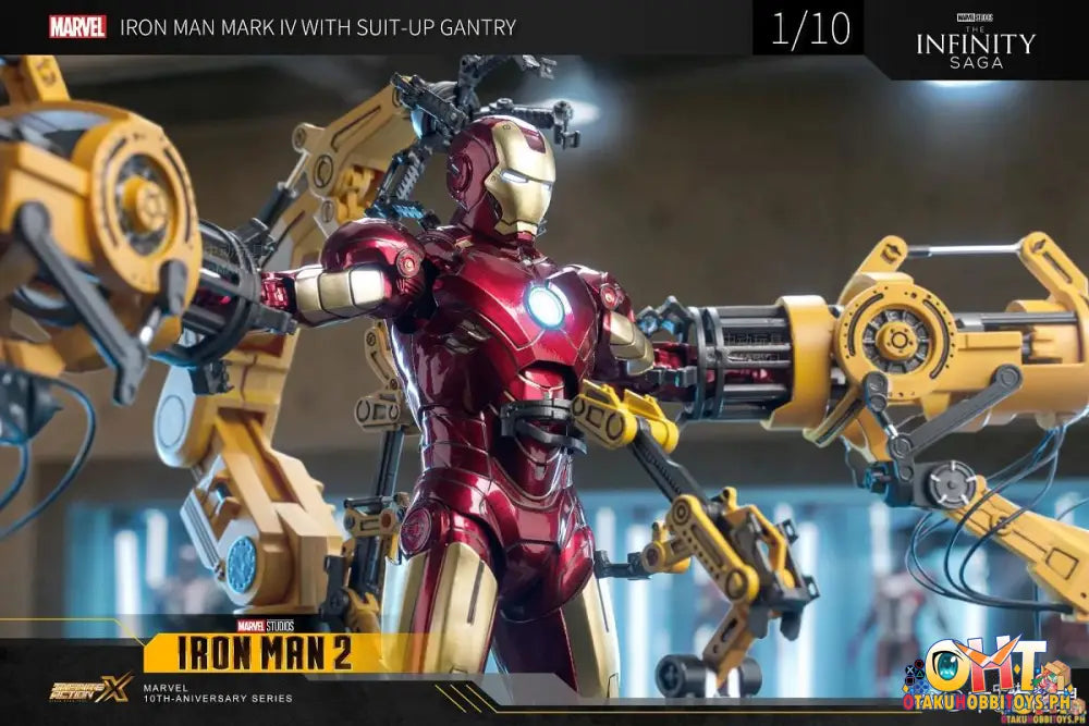 Zd Toys The Infinity Saga 1/10 Iron Man Armor Demolition Station + Non-Illuminated Mk4 Set