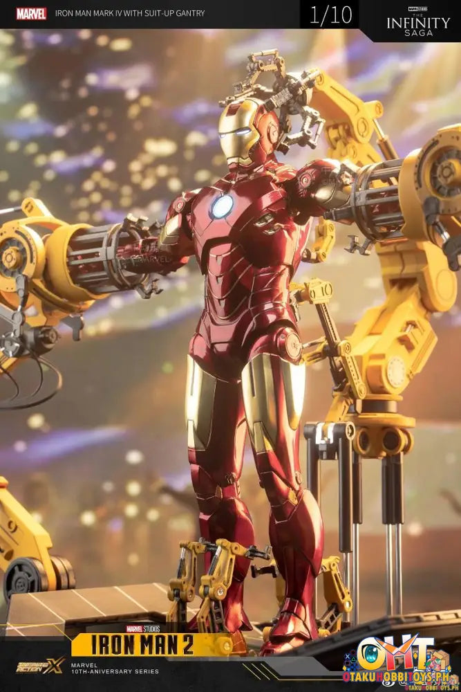 Zd Toys The Infinity Saga 1/10 Iron Man Armor Demolition Station + Non-Illuminated Mk4 Set