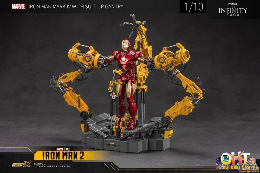 Zd Toys The Infinity Saga 1/10 Iron Man Armor Demolition Station + Non-Illuminated Mk4 Set